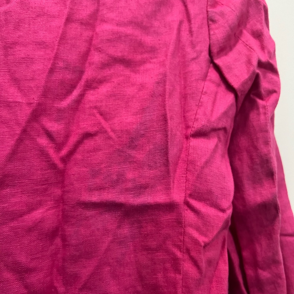 Sanctuary Pink Linen Cape Cod Blazer Size Small $159 - Picture 11 of 12